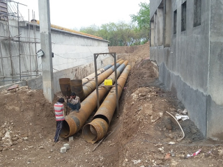 06.Mechanical Equipment-Aeration Piping Installation at 161MLD STP